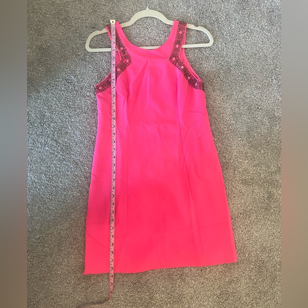 Lilly Pulitzer Largo Beaded Shift Dress Pink
